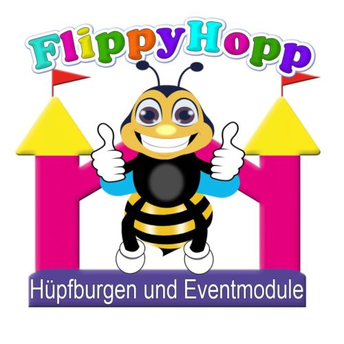 Flippy-Hopp Hüpfburg zur Hochzeit für Kinder und Erwachsene